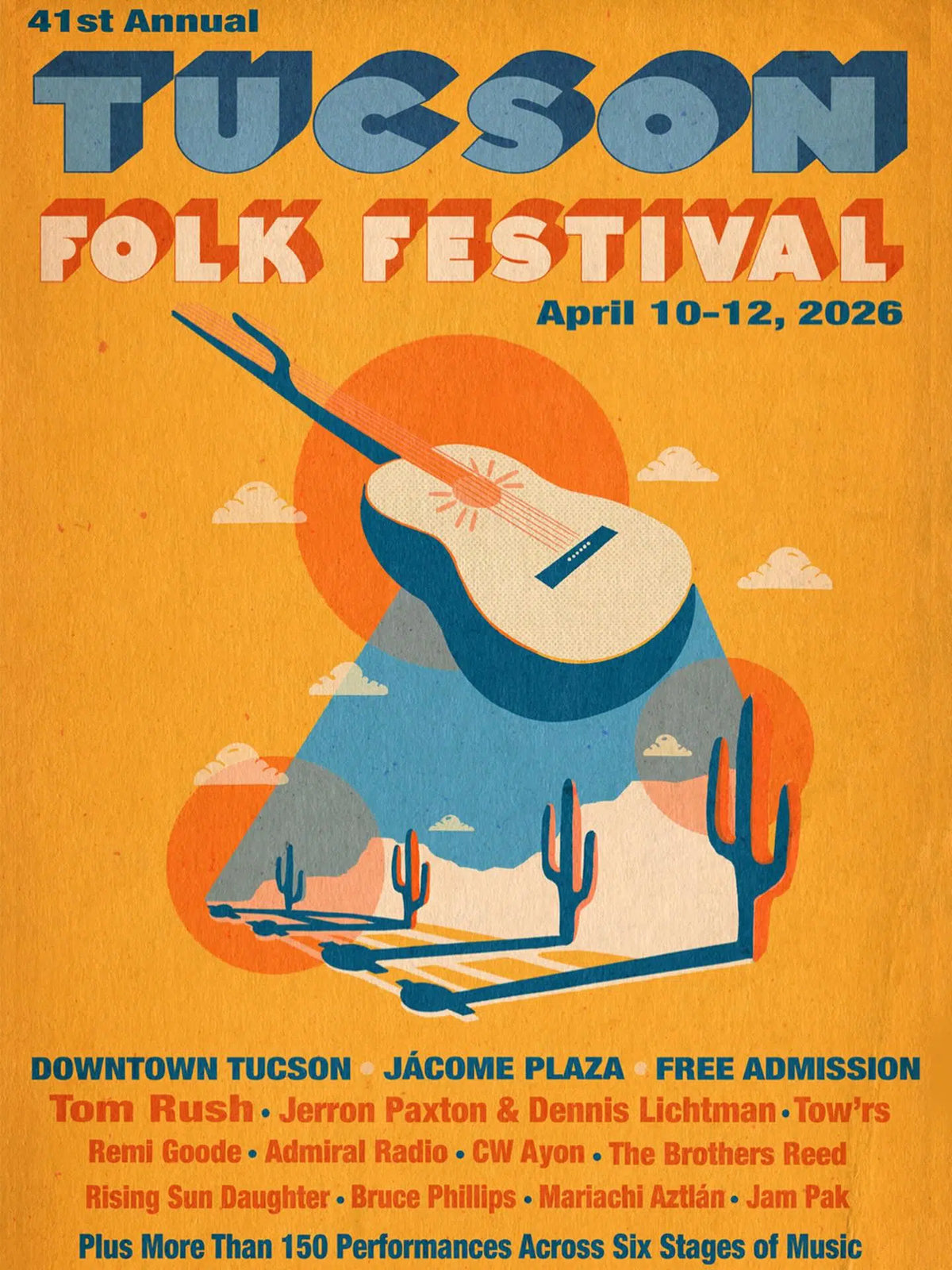 Tucson, AZ - 41st Annual Tucson Folk Festival - April 12th 2026